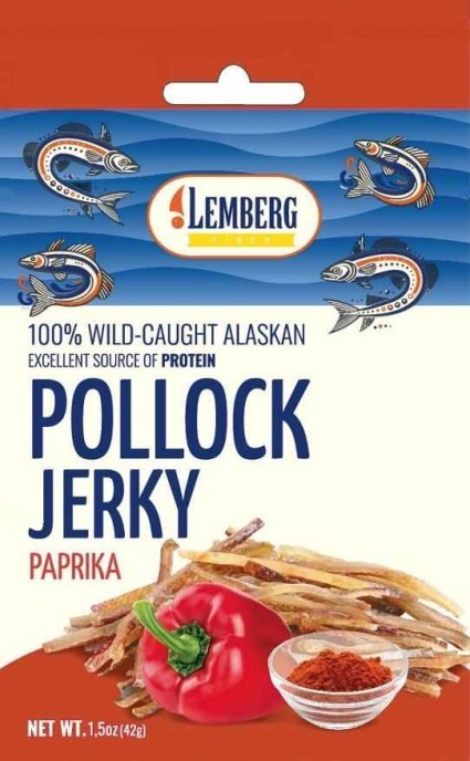 Джерки Lemberg Fisch — Минтай, Paprika, 42 г