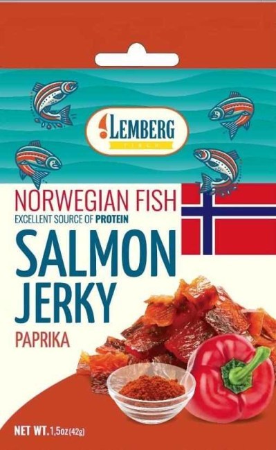 Джерки Lemberg Fisch — Лосось, Paprika, 42 г