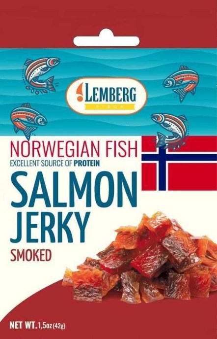 Джерки Lemberg Fisch — Лосось, Smoked, 42 г